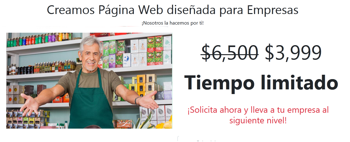 Páginas Web para empresas